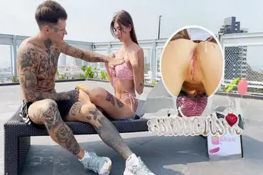 Bule Pasangan Ngentot Liar Di Atap Gedung Basah Kuyup